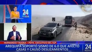 Sismo en Arequipa: “No hubo daños materiales”, aclara Hernando Tavera del IGP