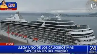Crucero más exclusivo del mundo llega al puerto de Pisco