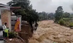 Junín: fuertes lluvias provocan desborde de río que arrasa con las viviendas