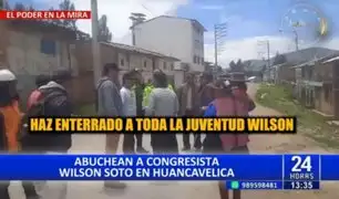 Congresista Wilson Soto es abucheado en Huancavelica: "Lárgate y no vuelvas"