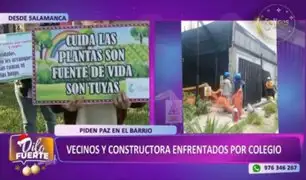 Salamanca: Vecinos denuncian que remodelación de colegio afecta a parque