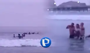 Cañete: bañistas arriesgan sus vidas para salvar a cinco veraneantes que casi se ahogan