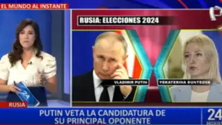 Vladimir Putin bloquea candidatura de su principal oponente en las elecciones rusas 2024