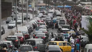 Costa Verde: se registra congestión vehicular por la gran cantidad de veraneantes en las playas