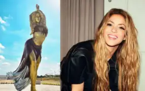 Crean estatua con imagen de Shakira de más de 6 metros de altura en Colombia