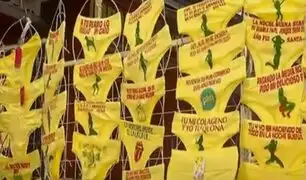 "Tú eres mi colágeno y yo soy tu...": siguen las ofertas en prendas amarillas con frases por Año Nuevo en Gamarra
