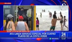 ATU lanza servicio especial por cuatro playas de la Costa Verde