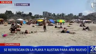 Chorrillos: bañistas llegan a playa Agua Dulce para refrescarse ante incremento de temperaturas