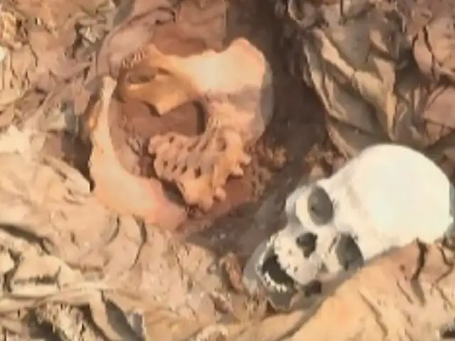 ¡Hallazgo en Puente Piedra! Descubren tres momias en la Huaca Tambo Inga