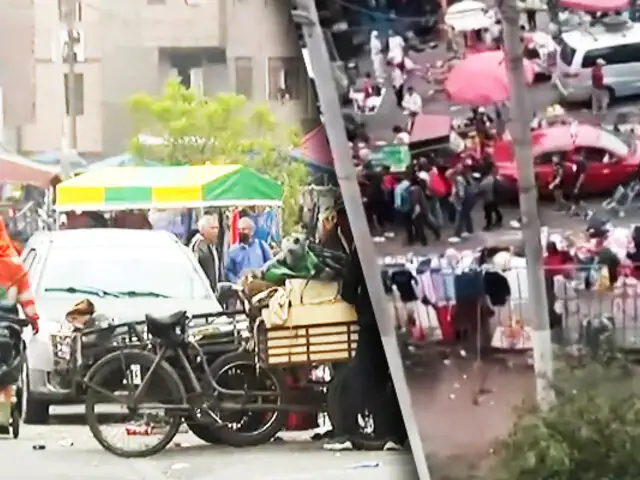 Cercado de Lima: “Cachineros” invaden calles y causan caos en Manzanilla
