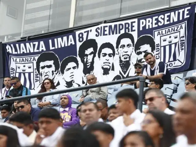 Alianza Lima rinde emotivo homenaje a las víctimas del trágico accidente del Fokker