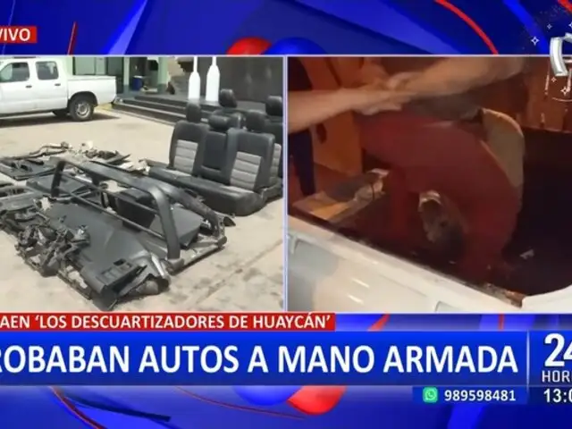 'Los Descuartizadores de Huaycán': robaban autos para desmantelar y vender autopartes ilegalmente