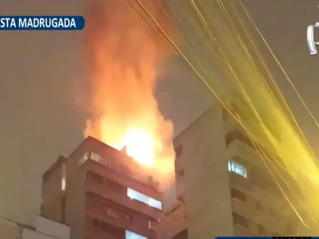 Miraflores: incendio en edificio habría sido provocado por una vela prendida
