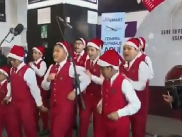 ¡Adelantaron Navidad! Los Toribianitos reciben a viajeros con show en aeropuerto Jorge Chávez