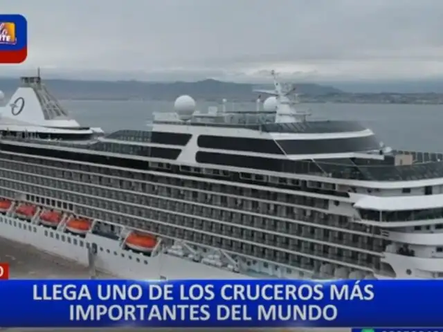 Crucero más exclusivo del mundo llega al puerto de Pisco