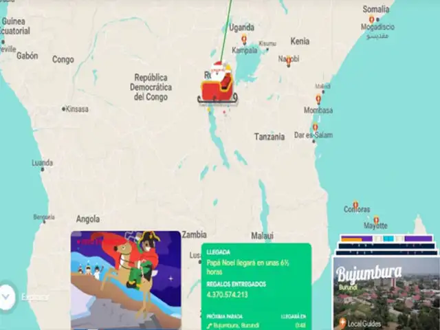 Navidad 2023: Google te invita a seguir el recorrido que realiza Papá Noel para llegar a Perú