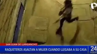 Robo a mano armada en SJL: delincuentes huyen tras arrebatar el celular a una mujer