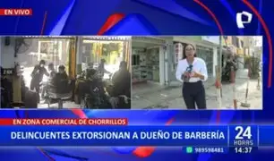 Chorrillos: Delincuentes extorsionan a dueño de barbería