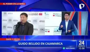 Guido Bellido viajó a Cajamarca por Semana de Representación y no a su región