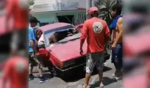 Presunto caso de extorsión: chofer de taxi colectivo sobrevive a feroz ataque de sicario en Comas