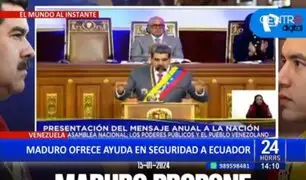 Nicolás Maduro ofrece ayuda en seguridad ciudadana a Ecuador: "Búsquennos a nosotros"