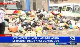 Rímac: Vecinos denuncian acumulación de basura desde hace 4 días