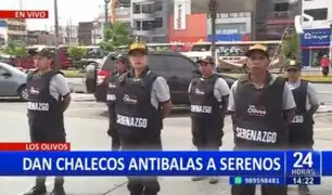 Los Olivos: Municipio entrega chalecos antibalas a serenos
