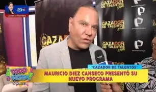 Mauricio Diez Canseco presentó su nuevo programa "Cazador de Talentos"