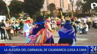 Carnaval cajamarquino llega a Lima y pone a gozar a todos los asistentes
