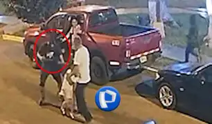 Trujillo: padre abraza a sus hijas durante violento robo de su camioneta