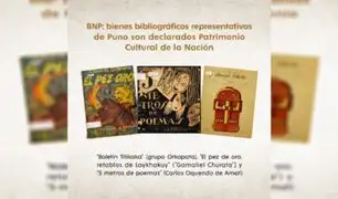 Bienes bibliográficos representativos de Puno son declarados Patrimonio Cultural de la Nación