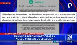 Joinnus propone al Mincul nuevo proceso de selección para venta de entradas a Machu Picchu