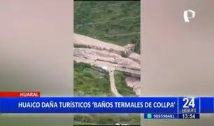 Huaral: Huaico arrasa con baños termales de Collpa y hotel 'Manantial'