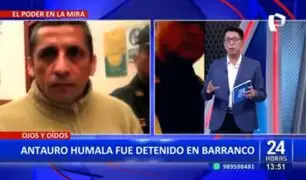 Antauro Humala fue detenido en Barranco por faltarle el respeto a la policía