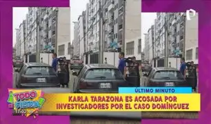 Karla Tarazona denuncia acoso tras ampay de Christian Domínguez: "Dos carros me venían siguiendo"