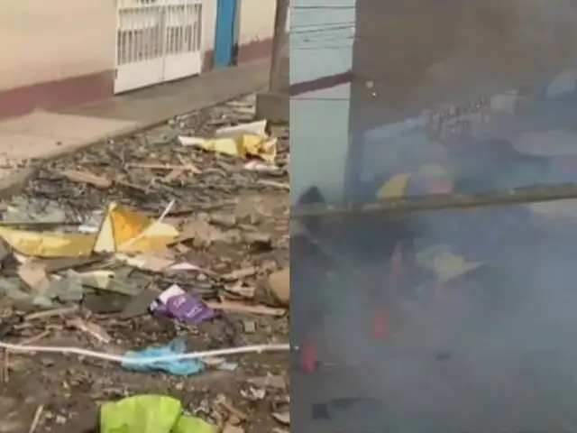 Explosión en mercado Sarita Colonia deja 12 heridos en SMP: un policía perdería la vista