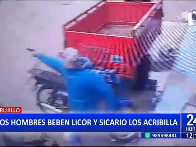 Horror en Trujillo: Sicario acribilla a dos personas cuando se encontraban bebiendo licor