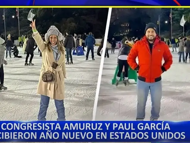 Congreso: Rosselli Amuruz y Paul García recibieron año nuevo en Estados Unidos