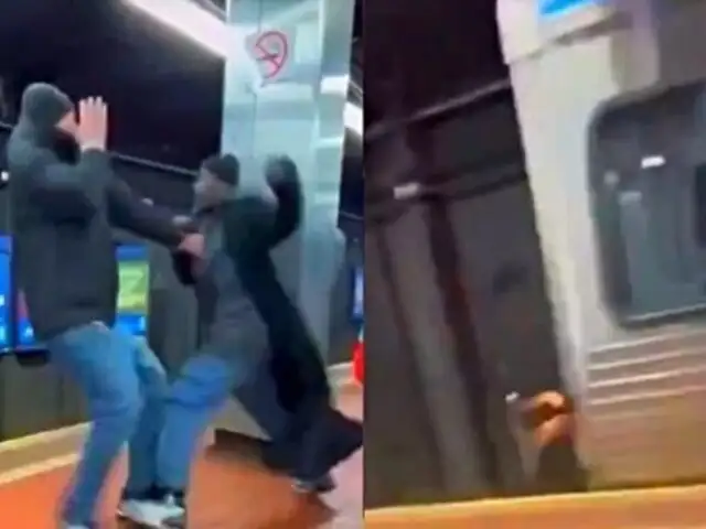 Estados Unidos: Hombre es arrojado a las vías del tren durante una pelea