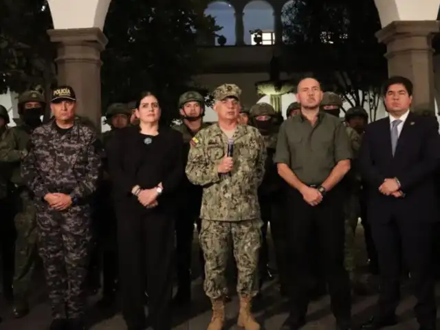 Fuerzas Armadas de Ecuador: “No vamos a retroceder ni negociar con los terroristas”