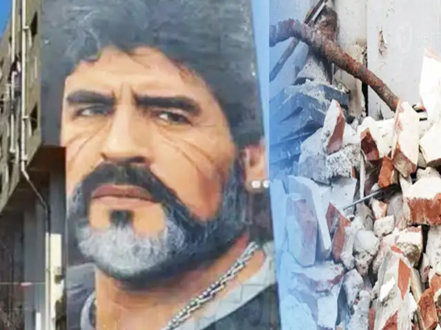 Emblemático mural de Diego Maradona será demolido en Nápoles y esta es la razón.