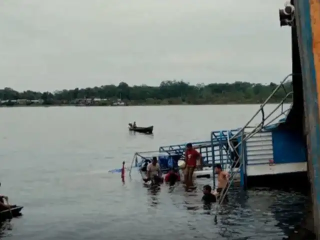 Loreto: lancha con varios pasajeros y más de 20 toneladas de carga se hunde en río Amazonas