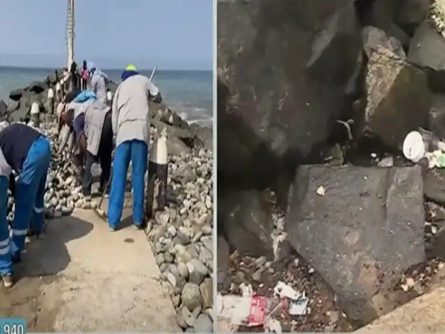 Miraflores: realizan mantenimiento a espigón deteriorado en Costa Verde tras denuncia de BDP
