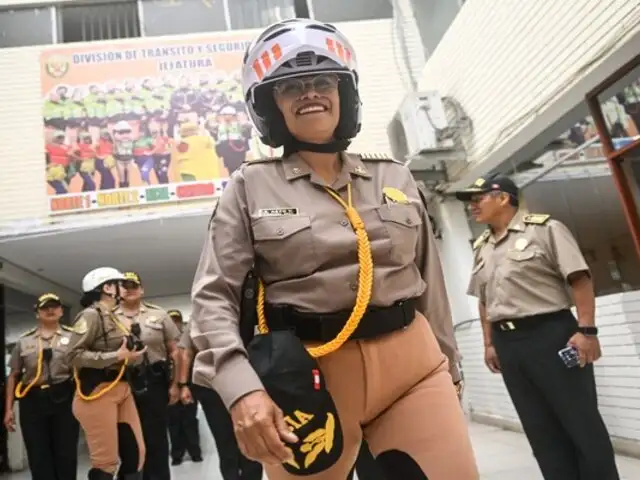 Histórico: coronel Shirley Asto Vargas lidera la división de tránsito y seguridad vial