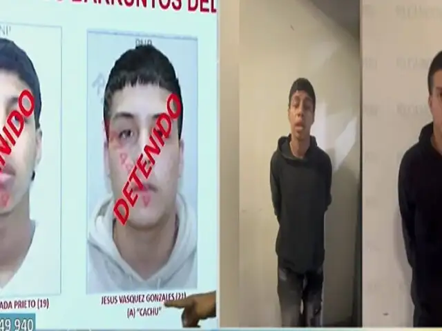 Callao: capturan a dos presuntos sicarios juveniles vinculados a muerte de niña de 7 años