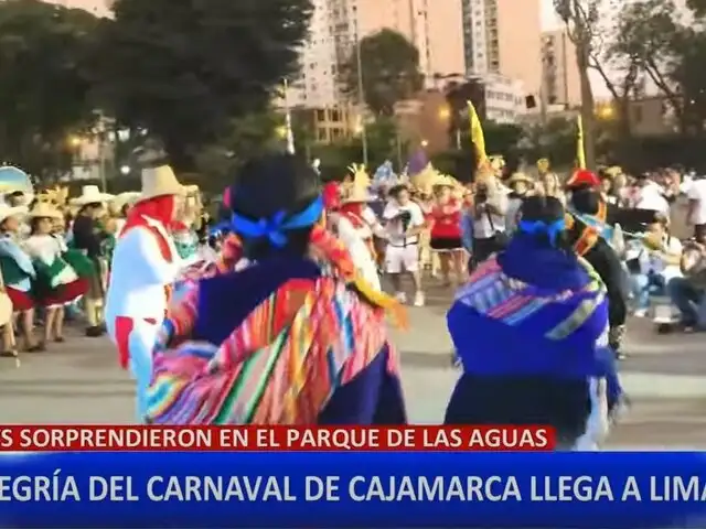 Carnaval cajamarquino llega a Lima y pone a gozar a todos los asistentes