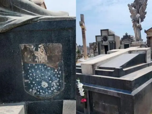 Cementerio Presbítero Maestro: roban placas de bronce de tumbas de expresidentes