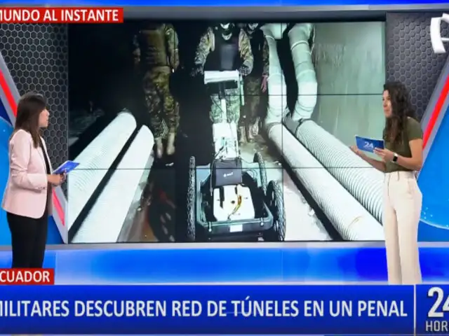 Ecuador: encuentran red de túneles dentro de un penal en medio de un operativo