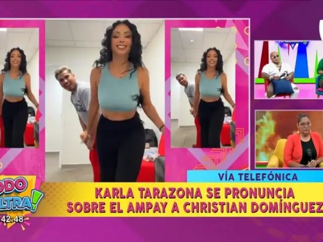 Karla Tarazona explota al ser consultada por el ampay de Christian Domínguez: "No me interesa"