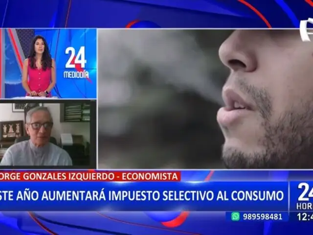 Jorge Gonzáles: "Subir el selectivo al consumo aumenta precios y reduce crecimiento de producción"
